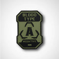 A- BLOOD TYPE OLIVE