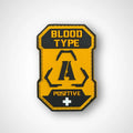 A+ BLOOD TYPE YELLOW