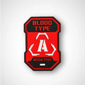 A- BLOOD TYPE RED
